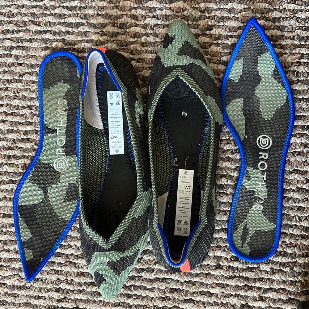 Camo Rothy’s pointed toe flats - Picture 4 of 4